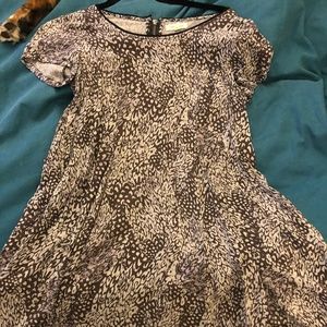 Silence + Noise Brown Zipper back dress